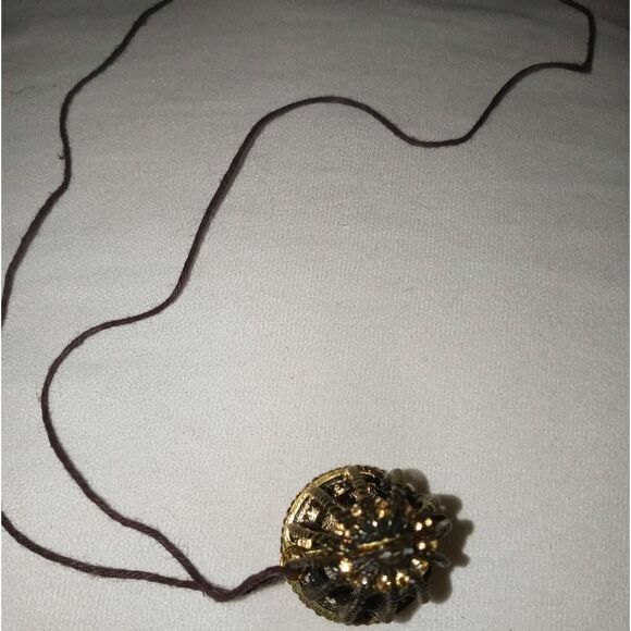 Vintage Rustic Bird/owl 🦉 charm in cage  necklace - Picture 2 of 9